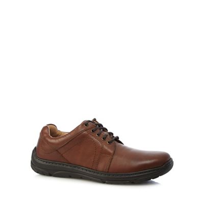 Henley Comfort Tan 'Como Casual' wide fit lace up shoes